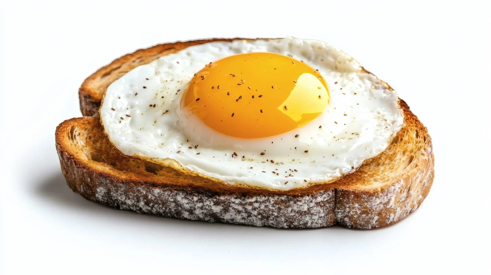 Nutritious Wholegrain Toast with Fried Egg — free download from Dotvec