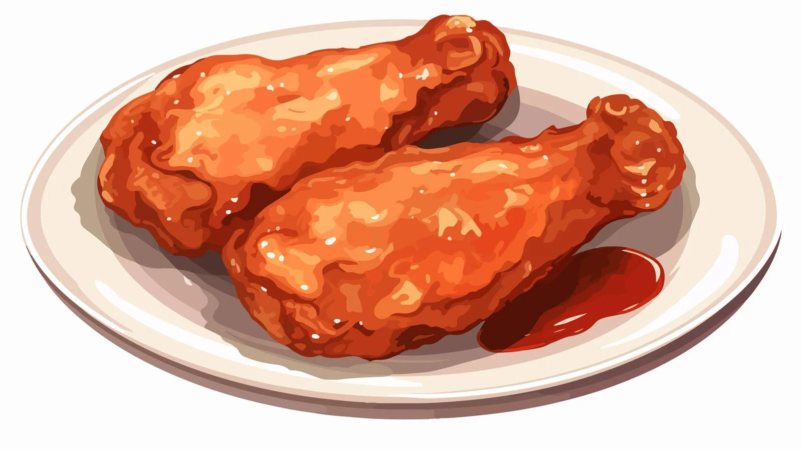Delicious Fried Chicken Legs with Crispy Thigh — free download from Dotvec