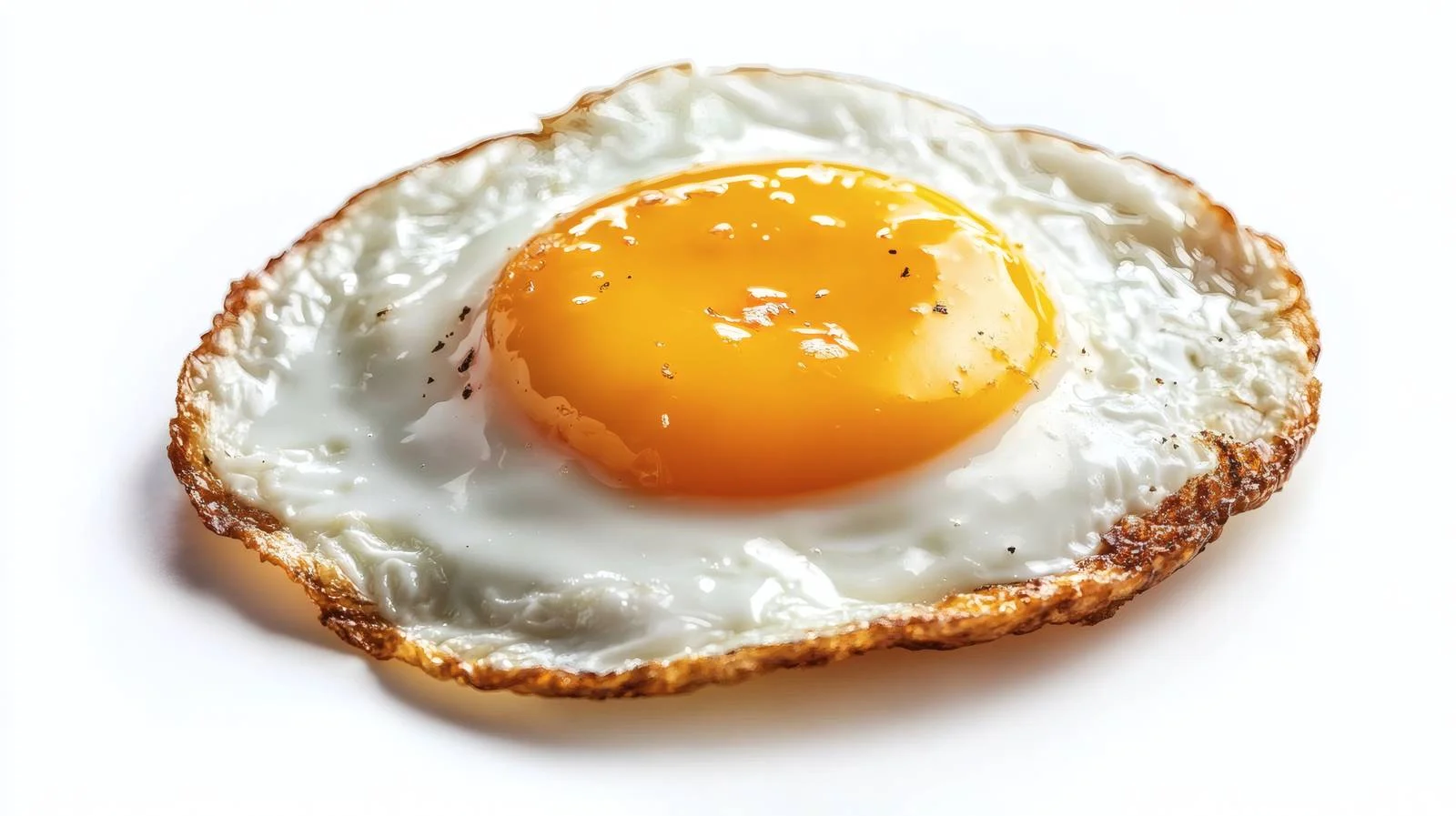 Single Fried Egg on White Background — free download from Dotvec