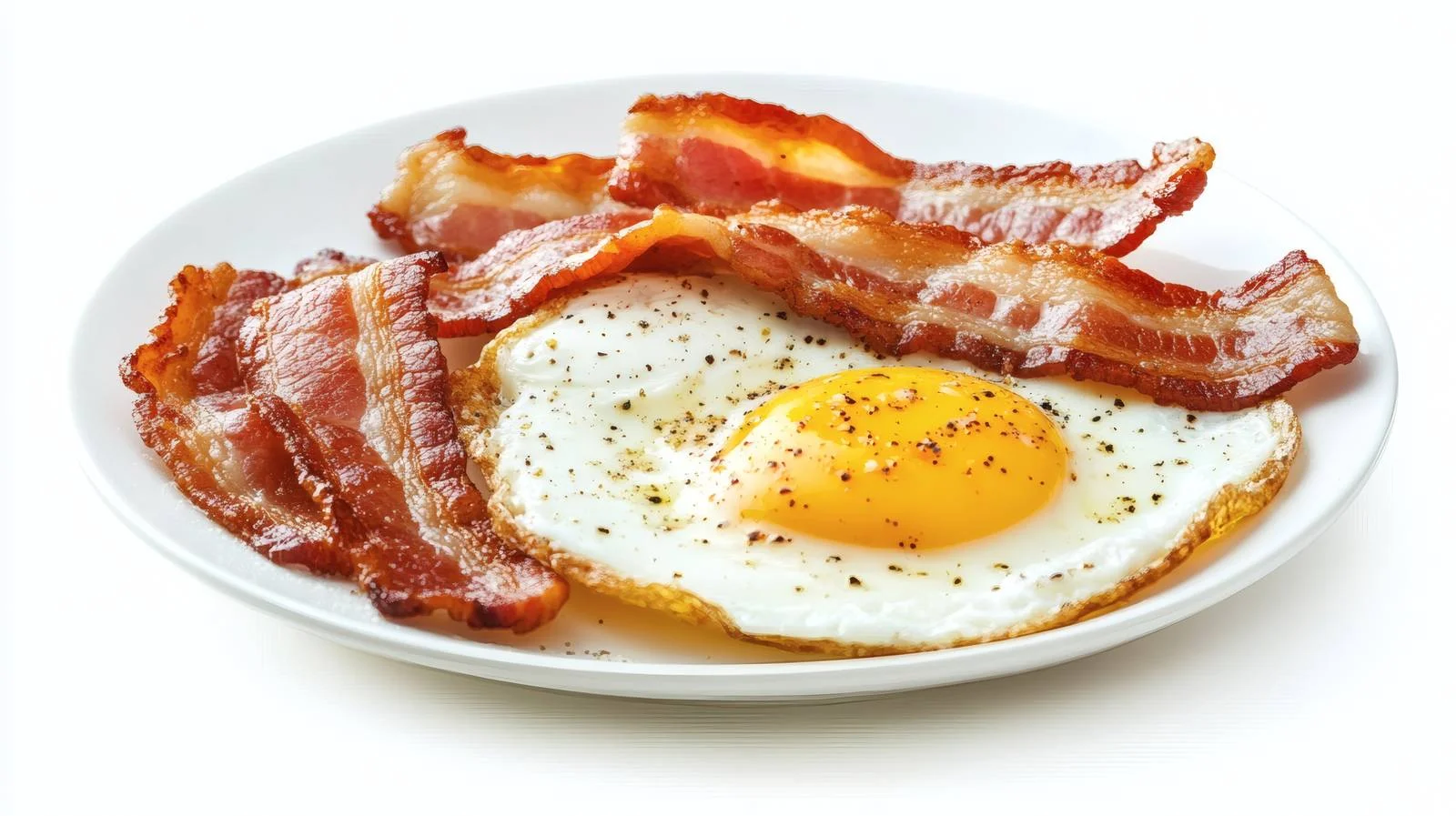 Classic Breakfast - Fried Eggs and Bacon — free download from Dotvec