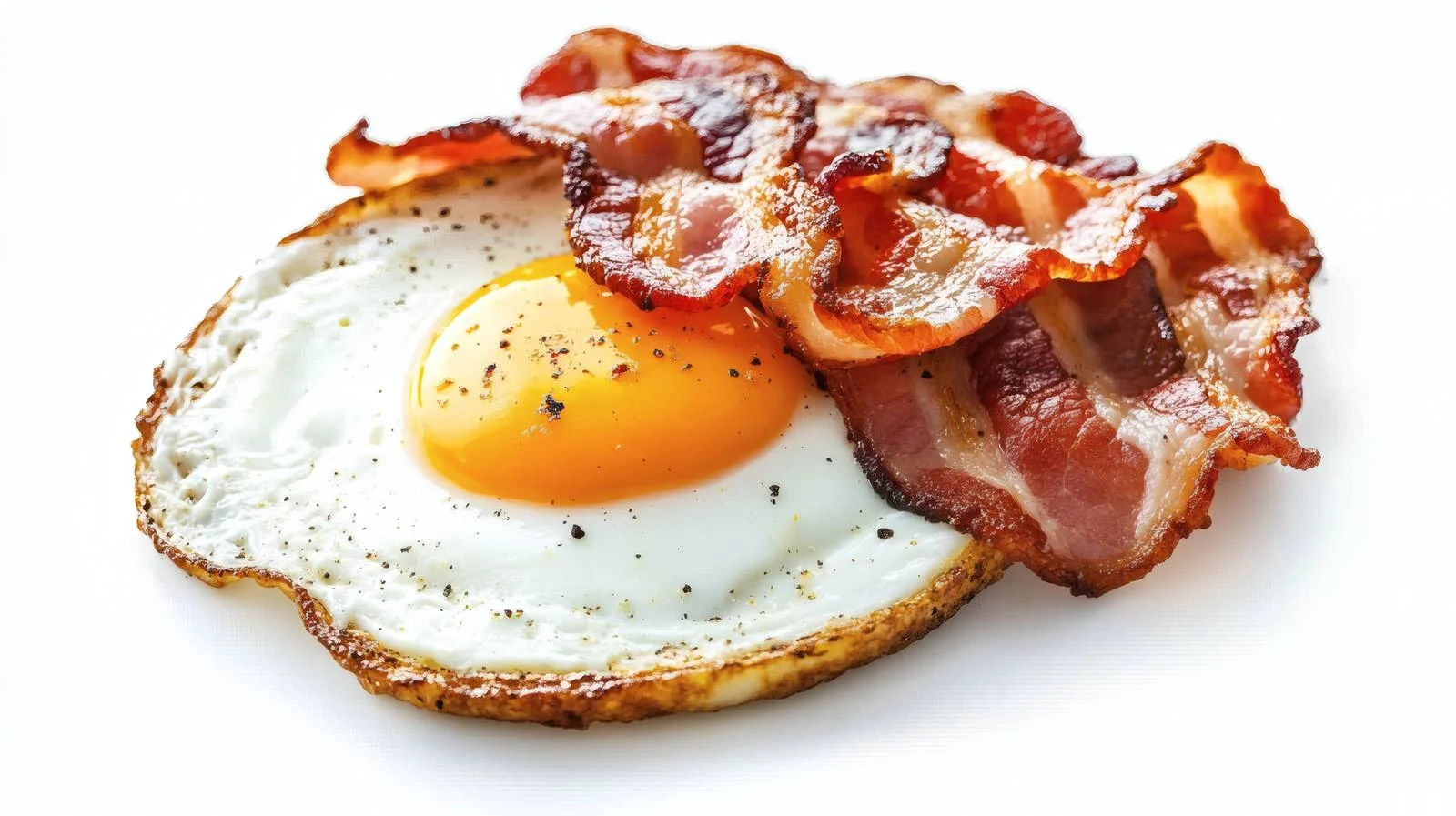 Classic Fried Eggs and Crispy Bacon — free download from Dotvec