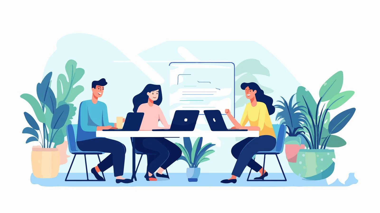 Colleagues Engaged in Voting Process Together — free download from Dotvec