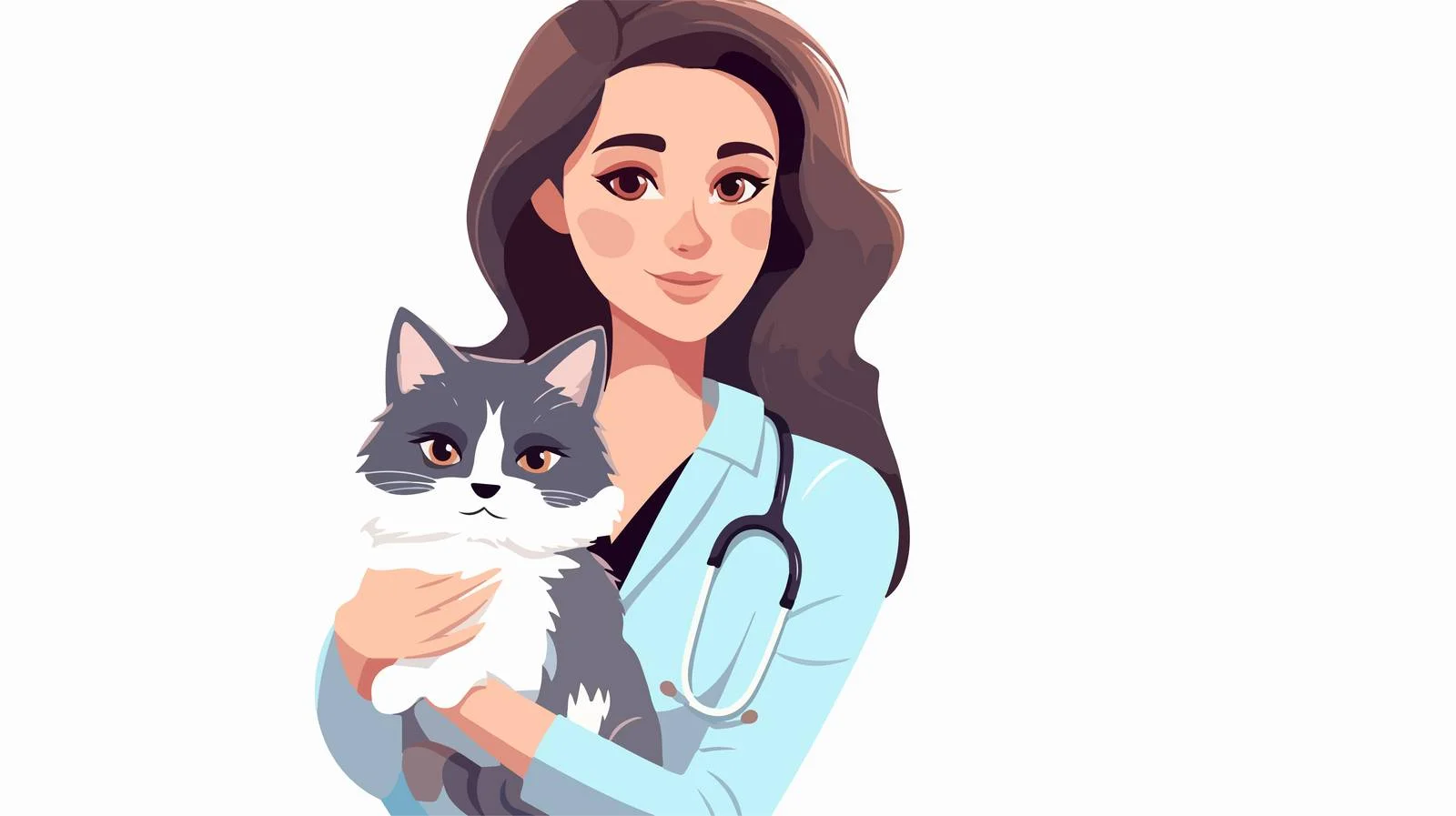 Compassionate Veterinarian Assisting Animal Patients — free download from Dotvec