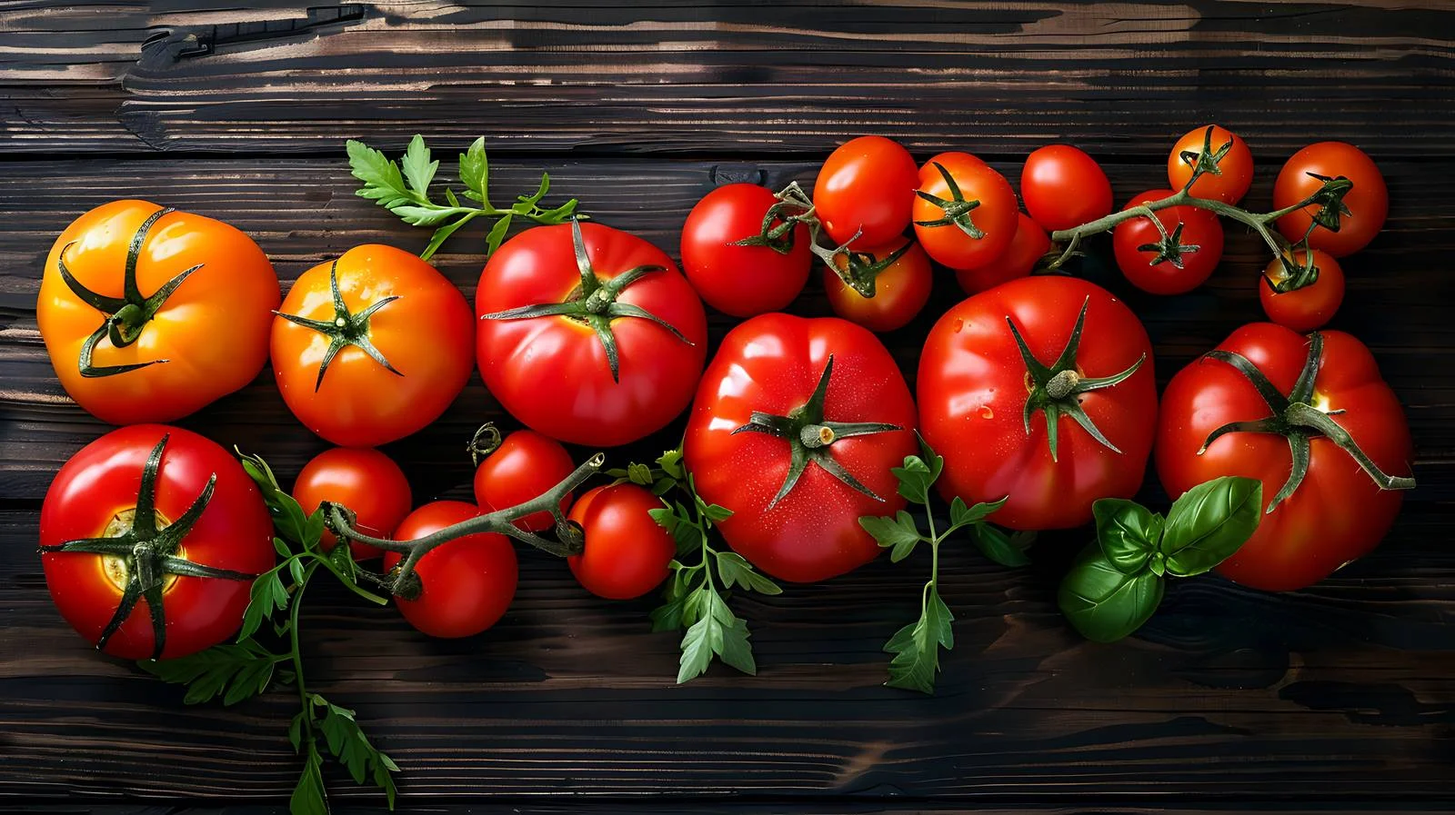 Fresh Tomatoes From Above Arrangement — free download from Dotvec