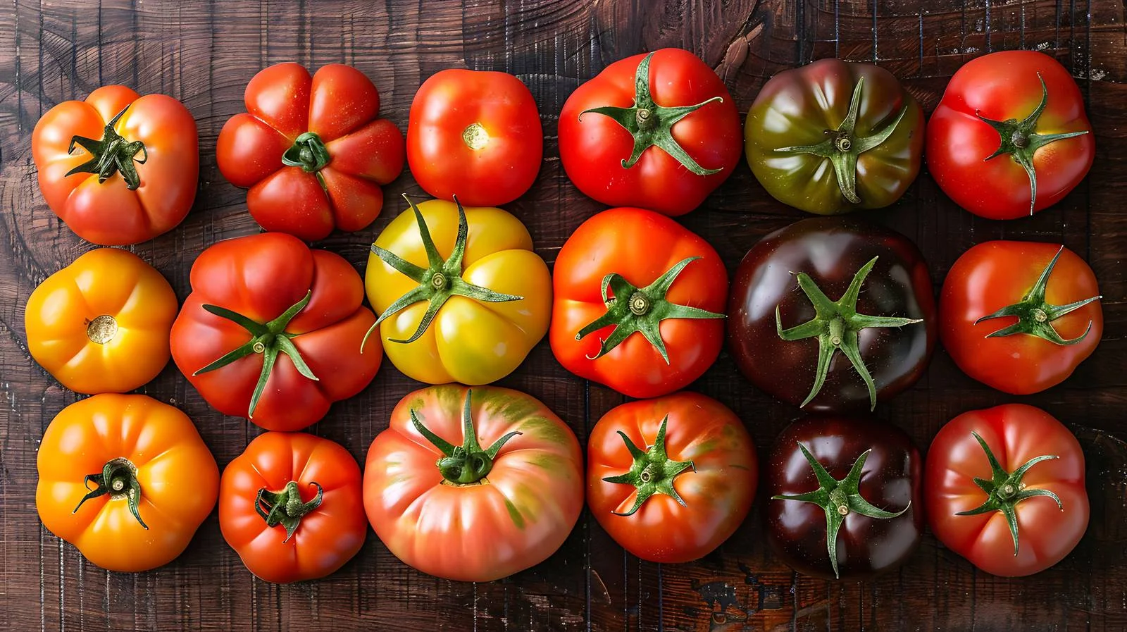 Fresh Tomatoes Arranged in Assorted Patterns — free download from Dotvec