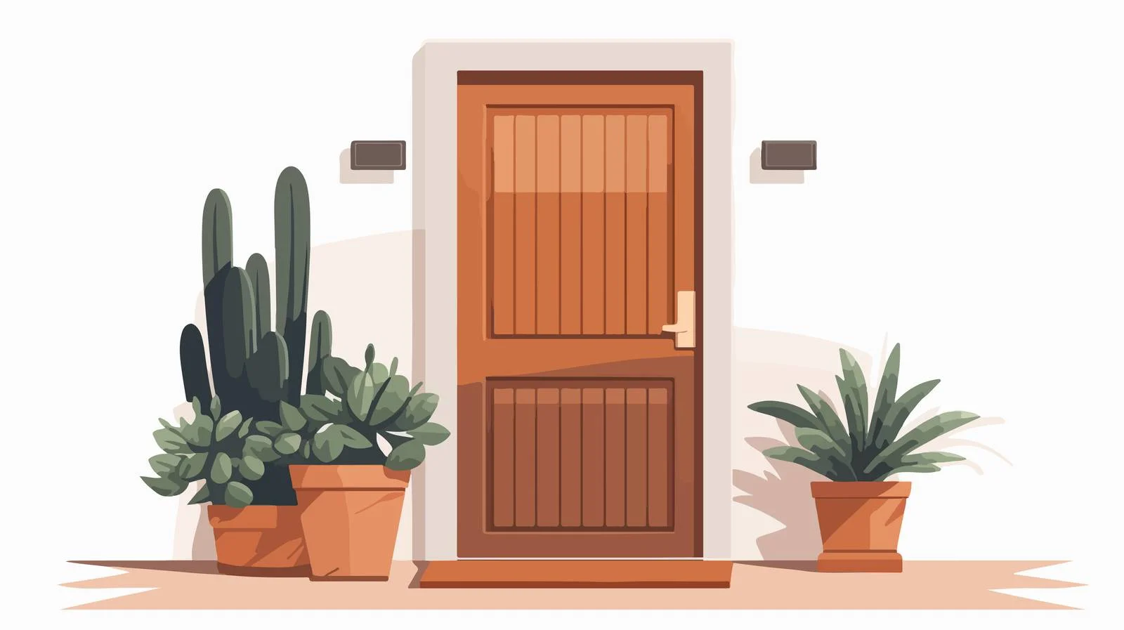 Exterior Wooden Door of Closed Building — free download from Dotvec
