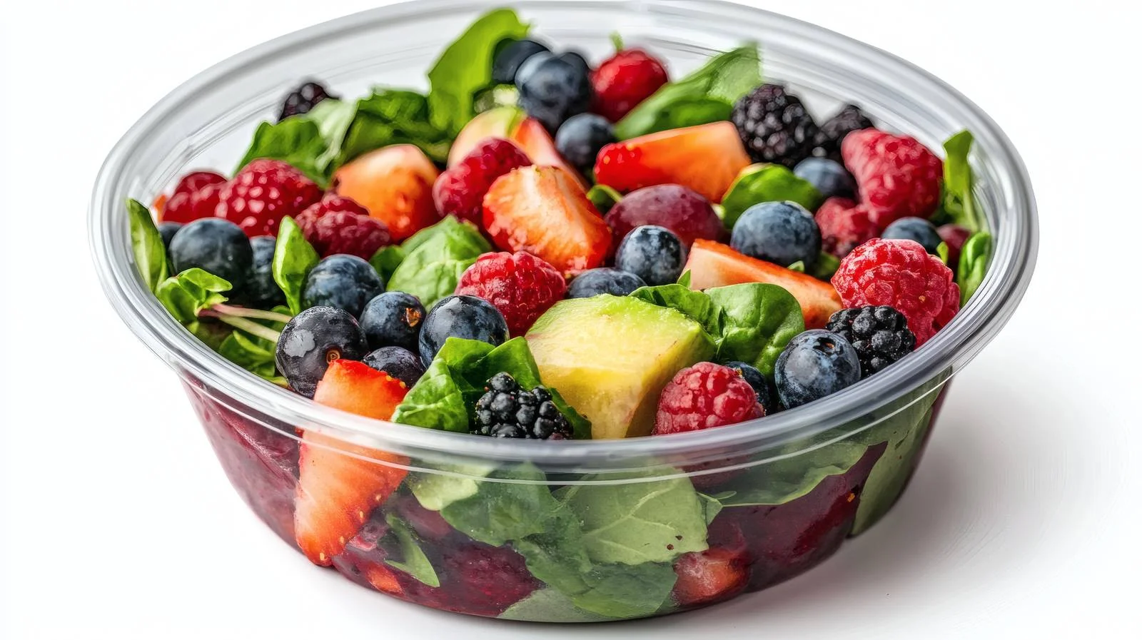 Delicious Fruit and Berry Salad in Takeaway — free download from Dotvec