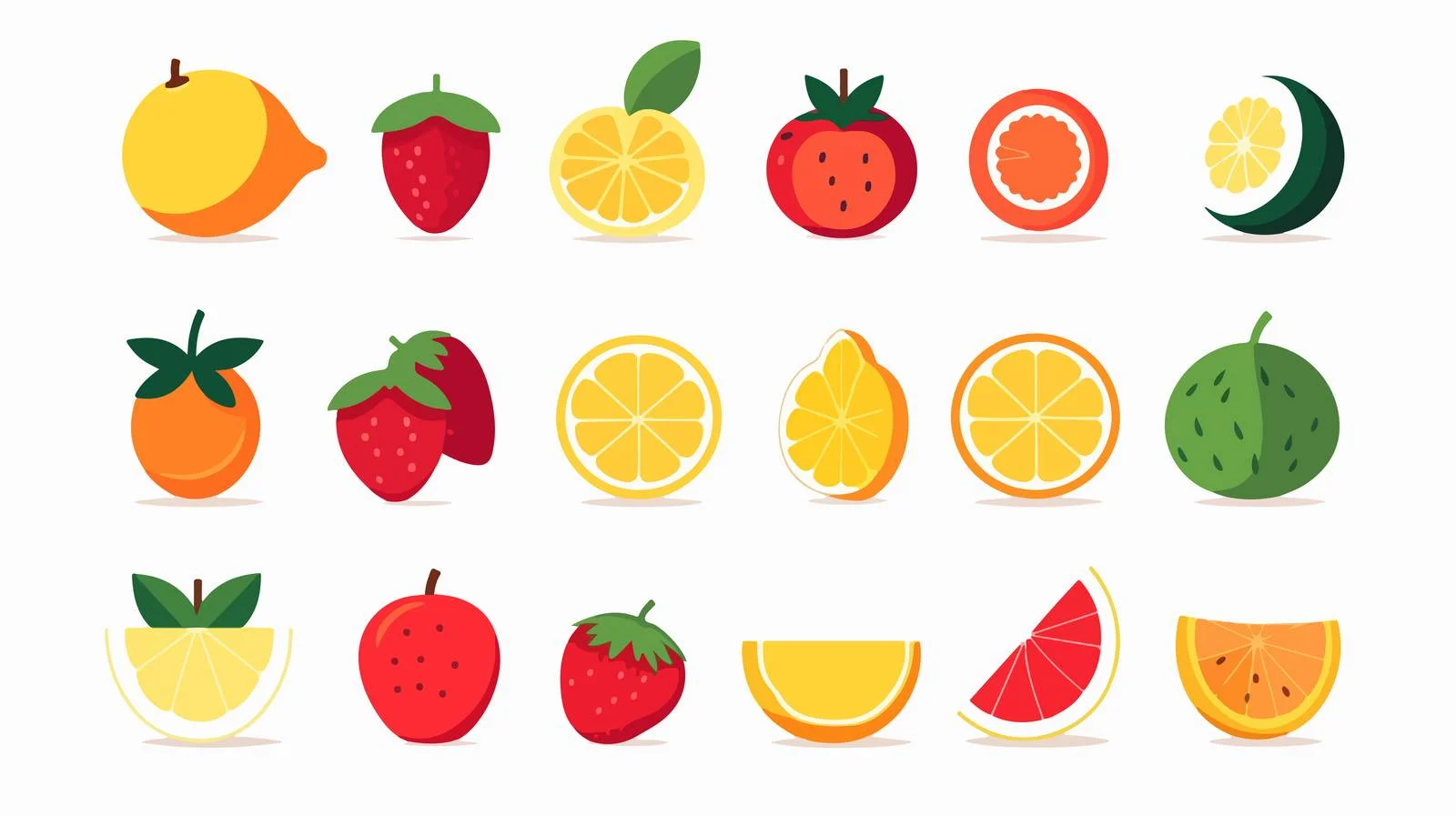 Assorted Fruit Vector Icon — free download from Dotvec