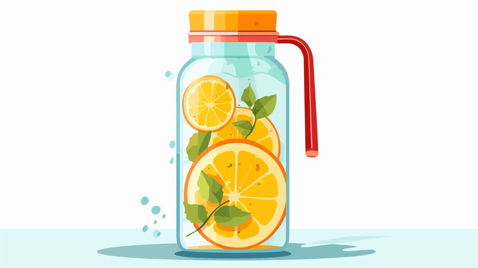 Fresh Fruit Infused Water Bottle Design — free download from Dotvec