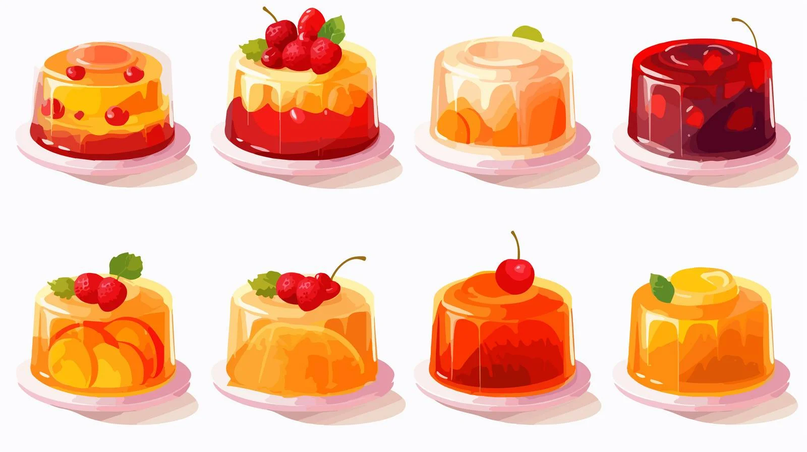 Assorted Fruit Jellies Collection — free download from Dotvec