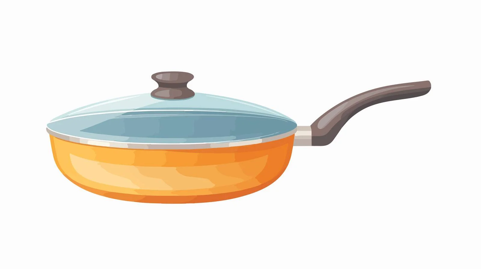 Classic Aluminum Skillet Pan with Lid — free download from Dotvec