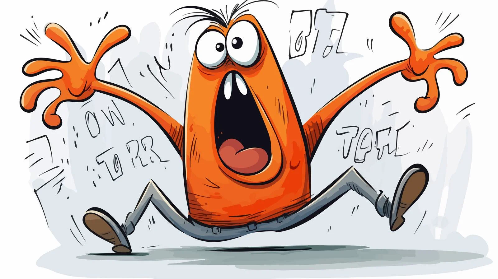 Humorous Graffiti Cartoon Vector Illustration — free download from Dotvec