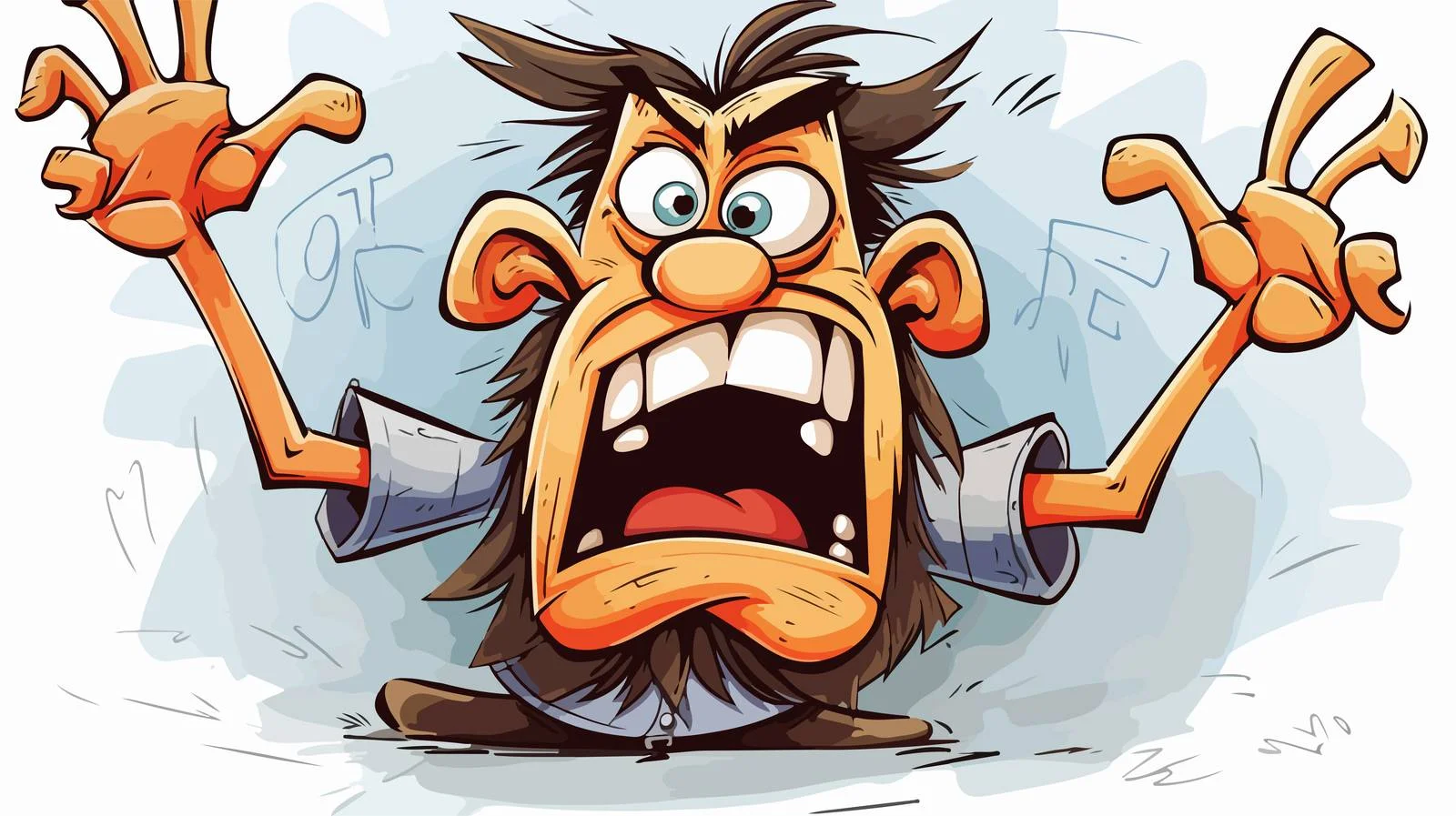 Whimsical Graffiti Cartoon Vector Illustration — free download from Dotvec