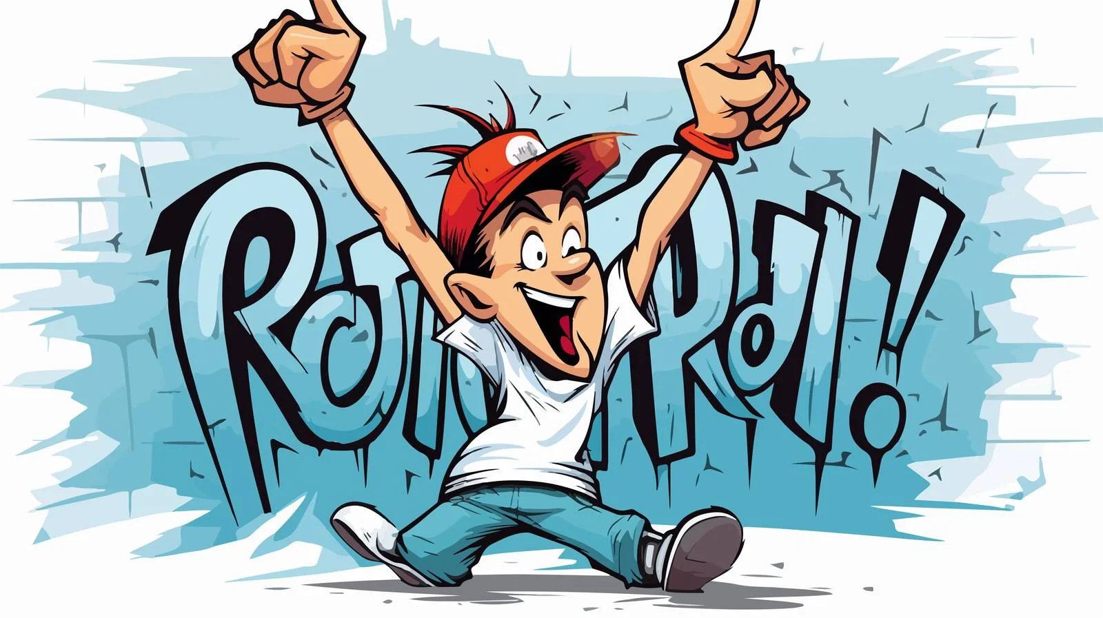 Whimsical Graffiti Cartoon Vector Car Illustration — free download from Dotvec