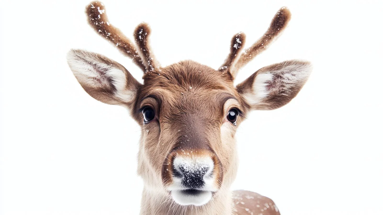 Cheerful Rudolph Reindeer Isolated on White — free download from Dotvec