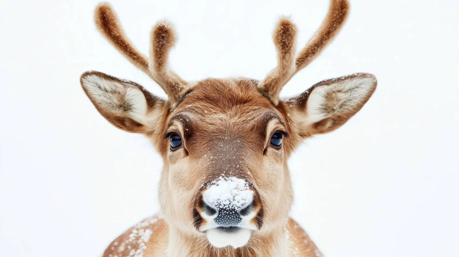 Playful Rudolph Reindeer Solo Portrait Shot — free download from Dotvec