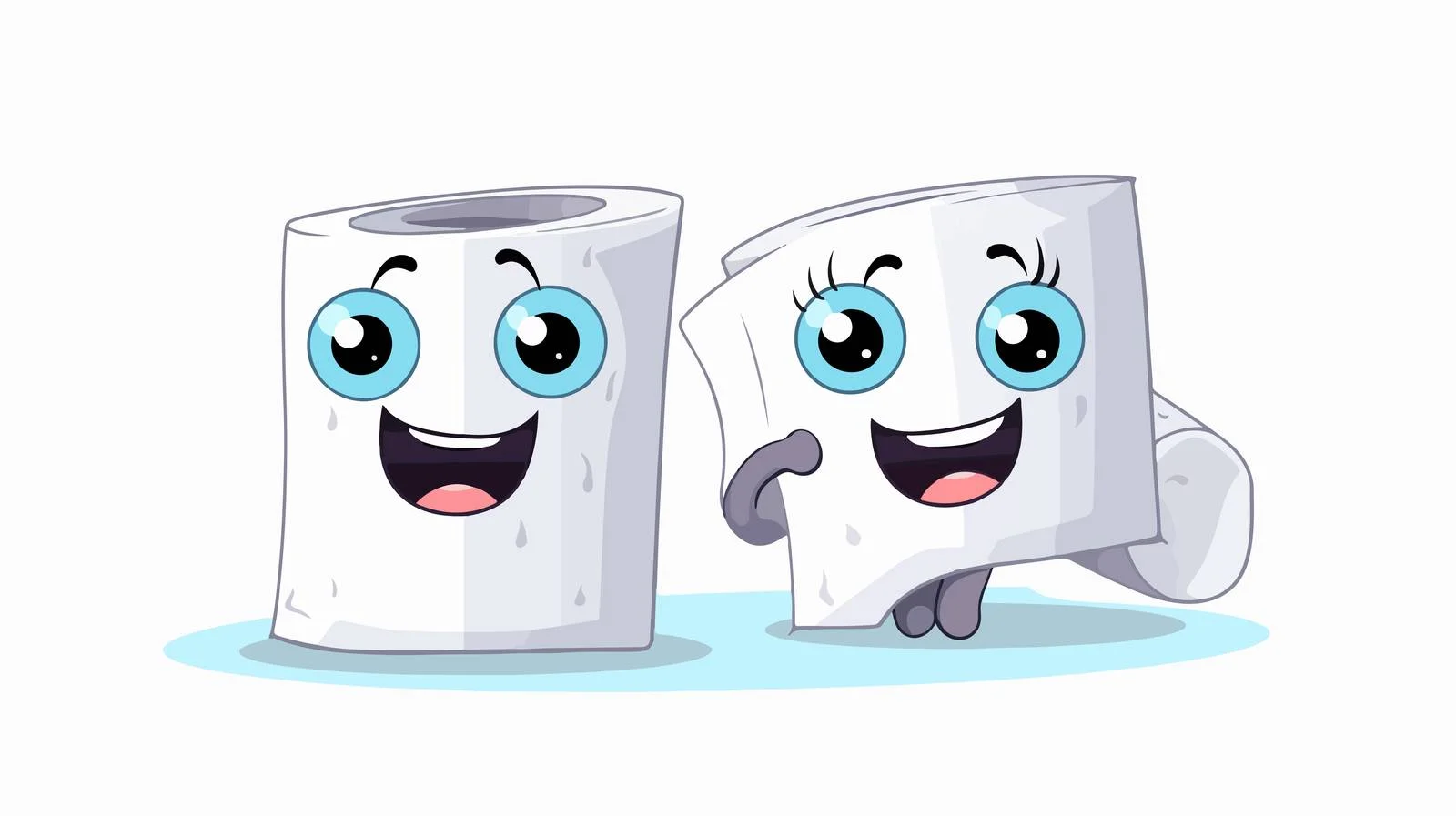 Humorous Clean Toilet Paper Vector Illustration — free download from Dotvec