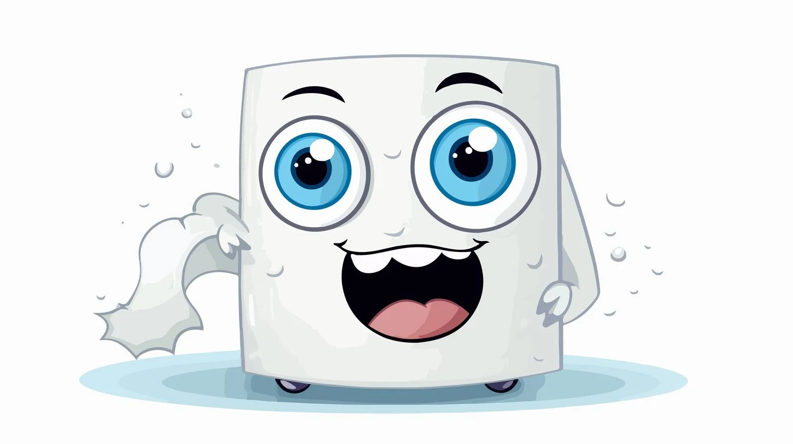 Humorous Toilet Paper Roll Vector Illustration — free download from Dotvec