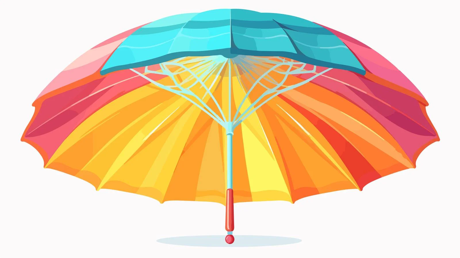 Vibrant Beach Umbrella for Fun Holidays — free download from Dotvec