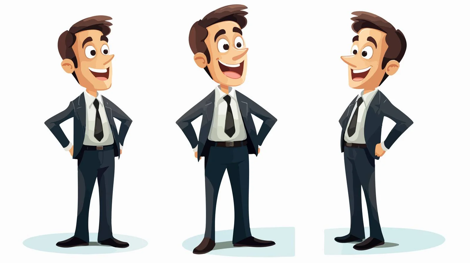 Relieved Businessman Vector Illustration — free download from Dotvec