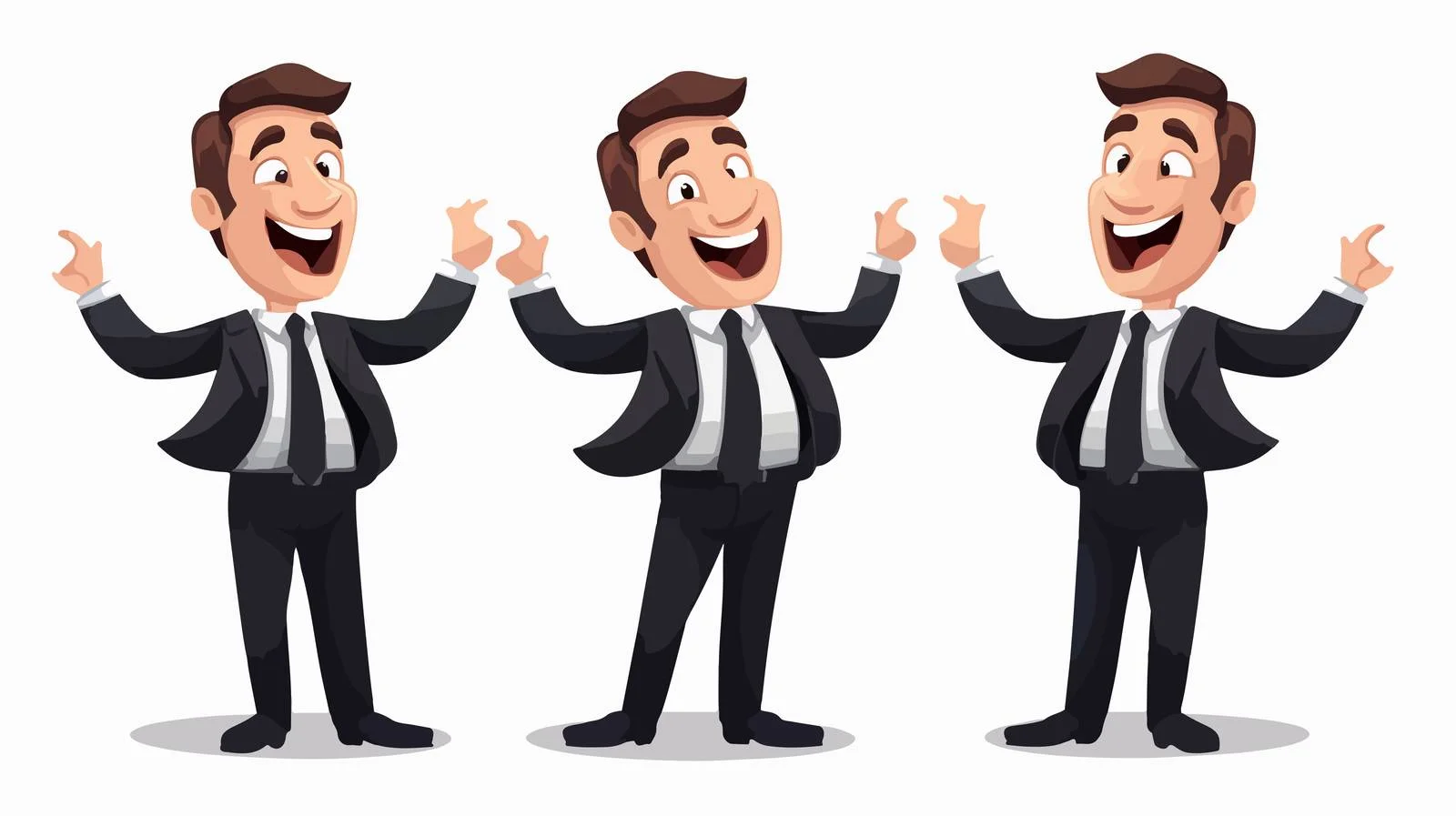 Relieved Businessman Vector Illustration — free download from Dotvec