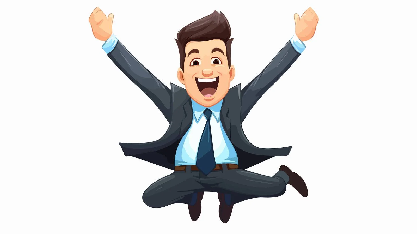 Relieved Businessman Vector Illustration — free download from Dotvec