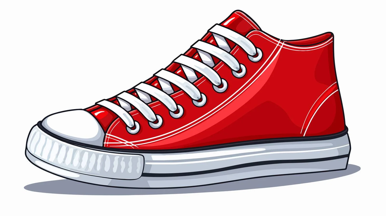 Stylish Red Sneaker Lifestyle Stock Image — free download from Dotvec