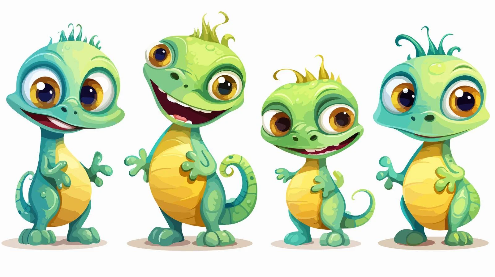 Adorable Cartoon Animal Characters Illustration — free download from Dotvec