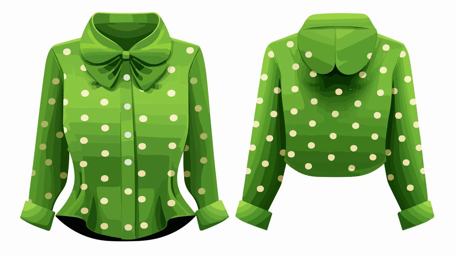 Stylish Green Woman Blouse Image — free download from Dotvec