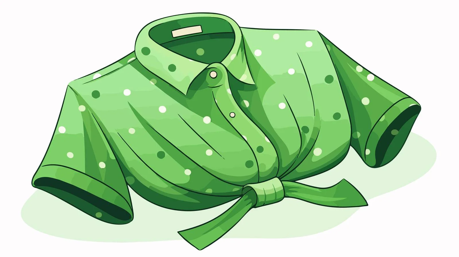 Fashionable Green Woman Blouse — free download from Dotvec