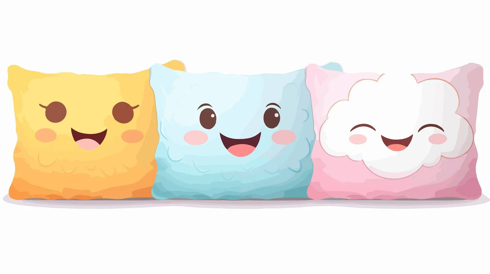 Adorable Three Pillow Set Display — free download from Dotvec