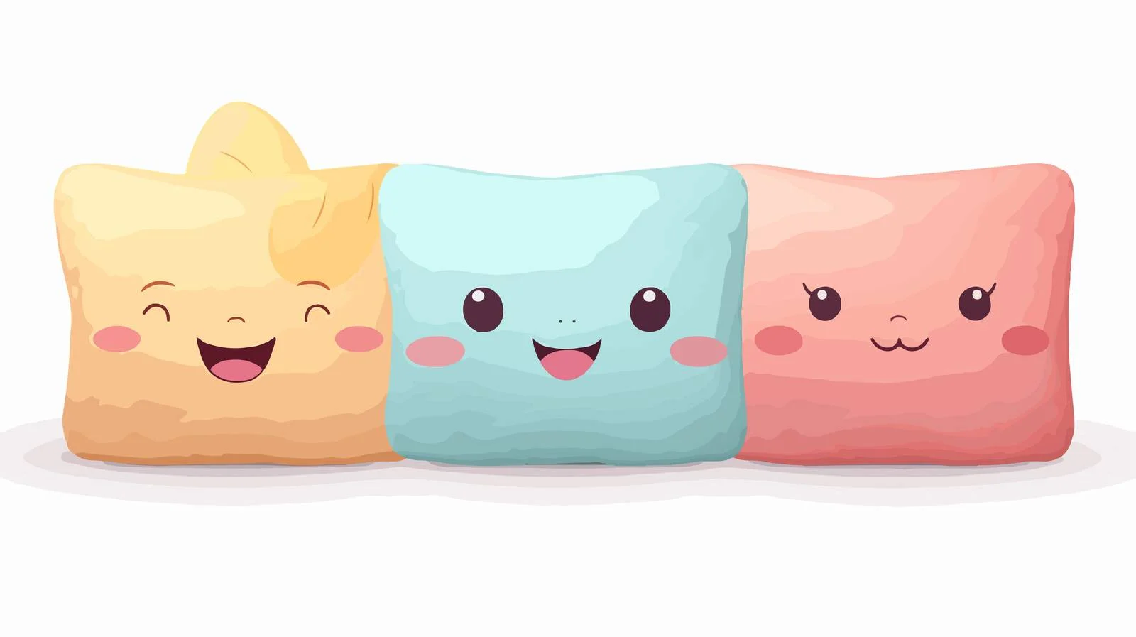 Whimsical Three-Pillow Set — free download from Dotvec