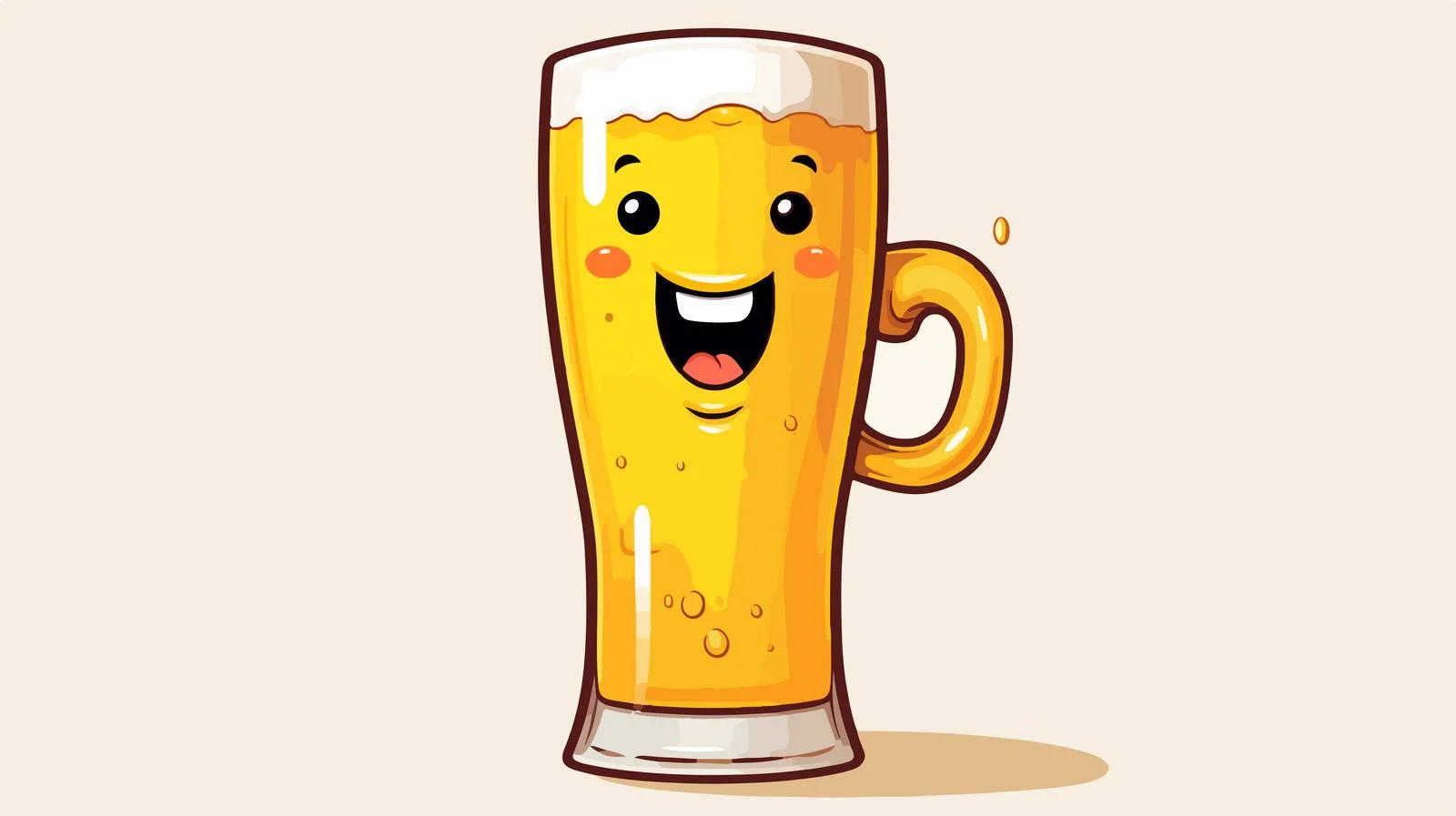 Playful Beer Overflowing in Tall Glass — free download from Dotvec