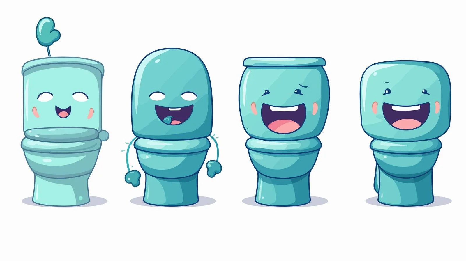 Funny Toilet Vector Illustration — free download from Dotvec