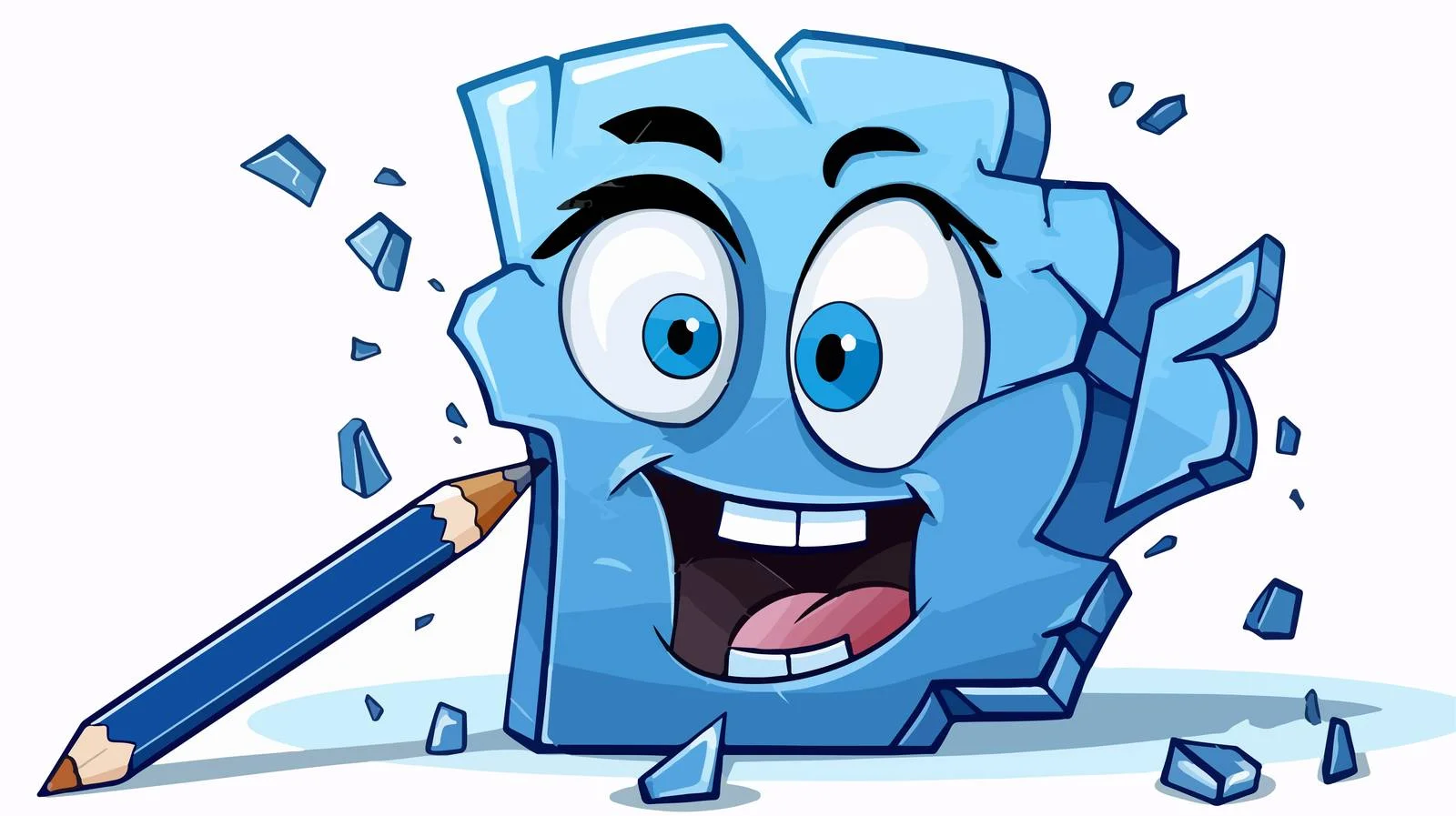 Cute Pencil Cartoon Breakage — free download from Dotvec