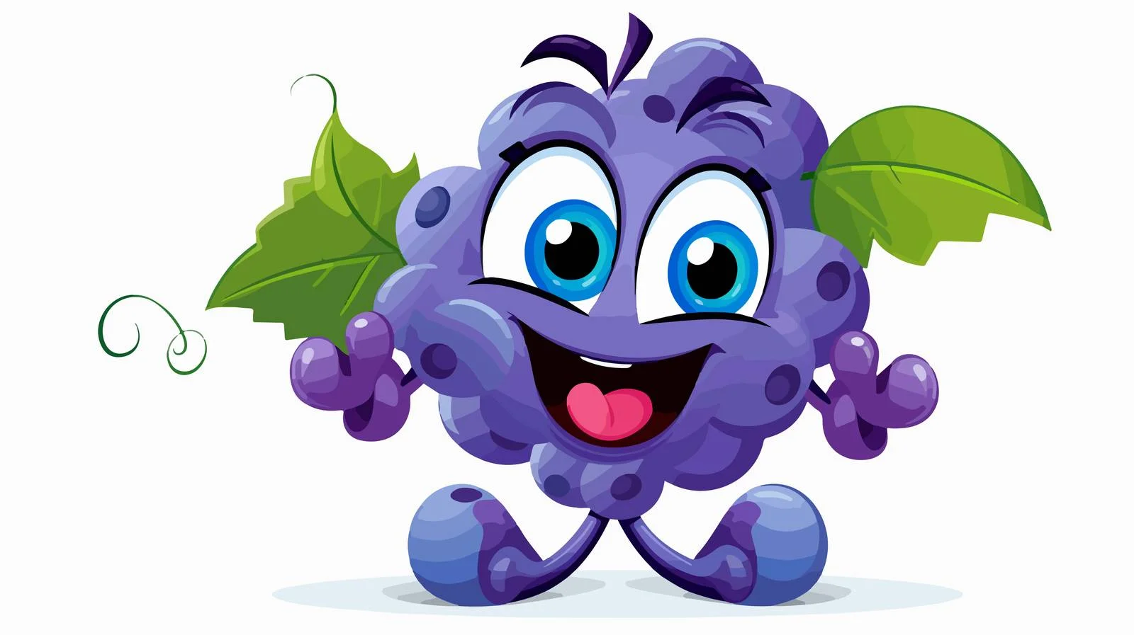 Adorable Grape Ready to Eat — free download from Dotvec