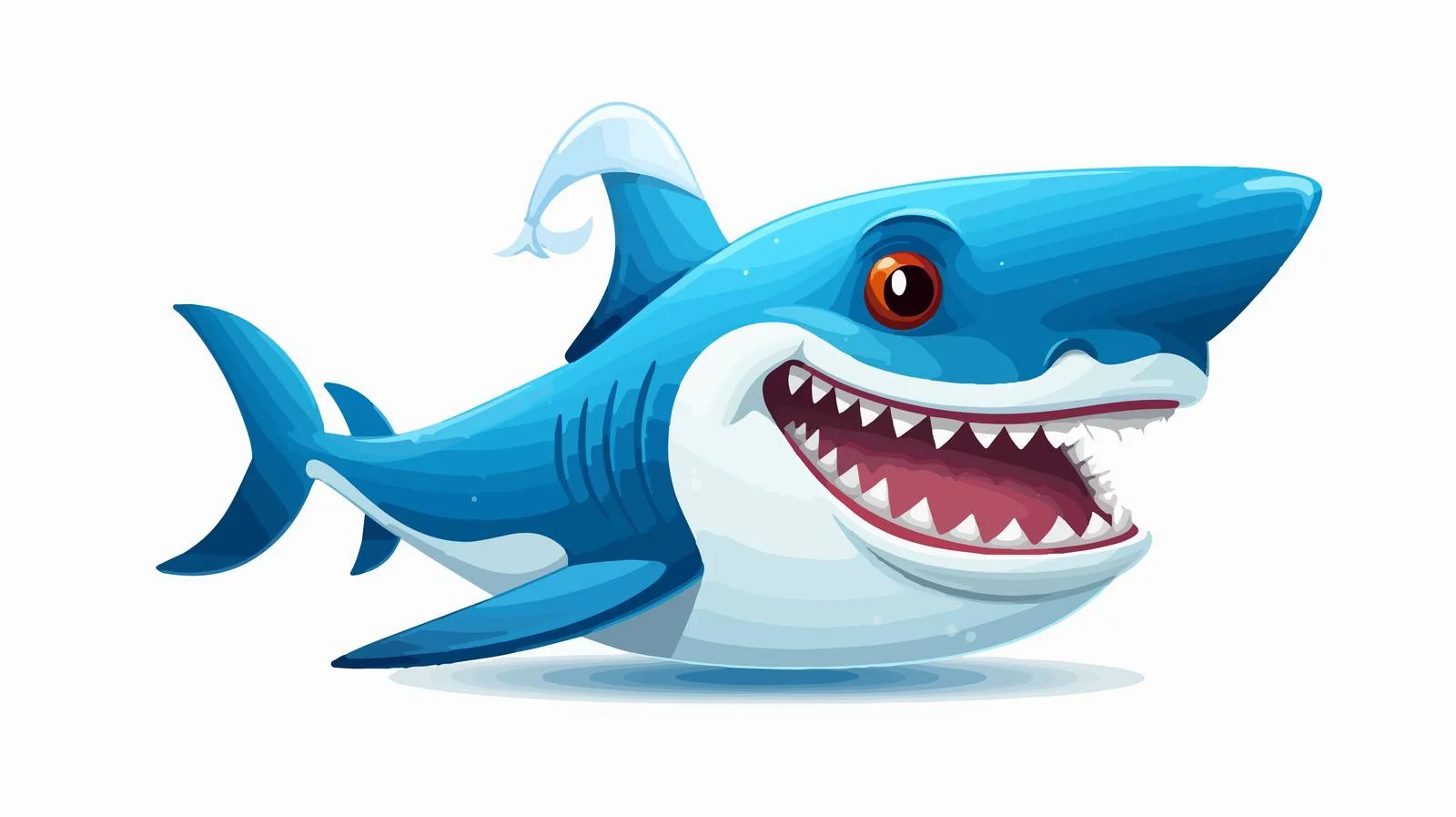 Adorable Shark in Santa Hat — free download from Dotvec
