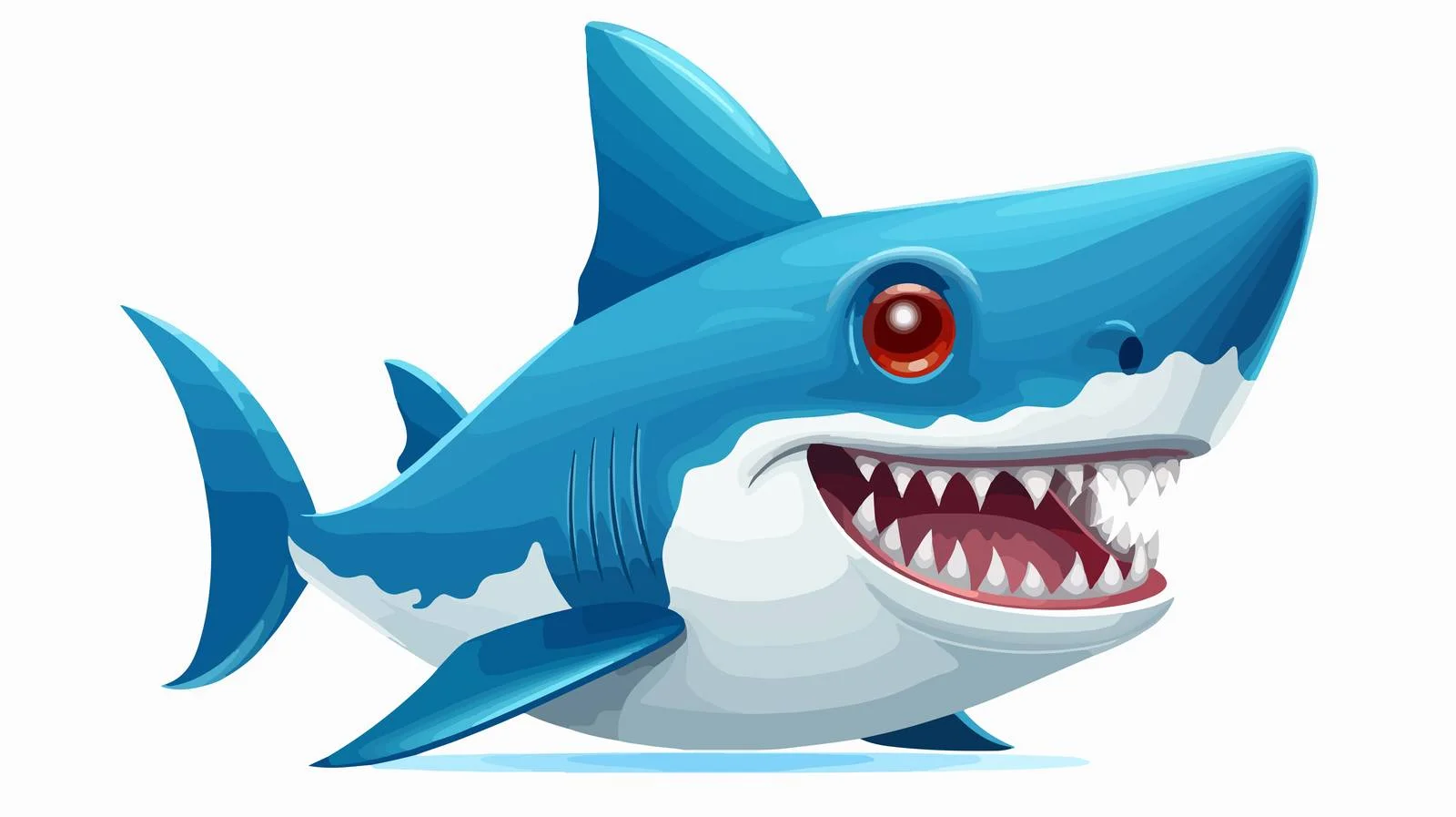 Adorable Shark in Santa Hat — free download from Dotvec