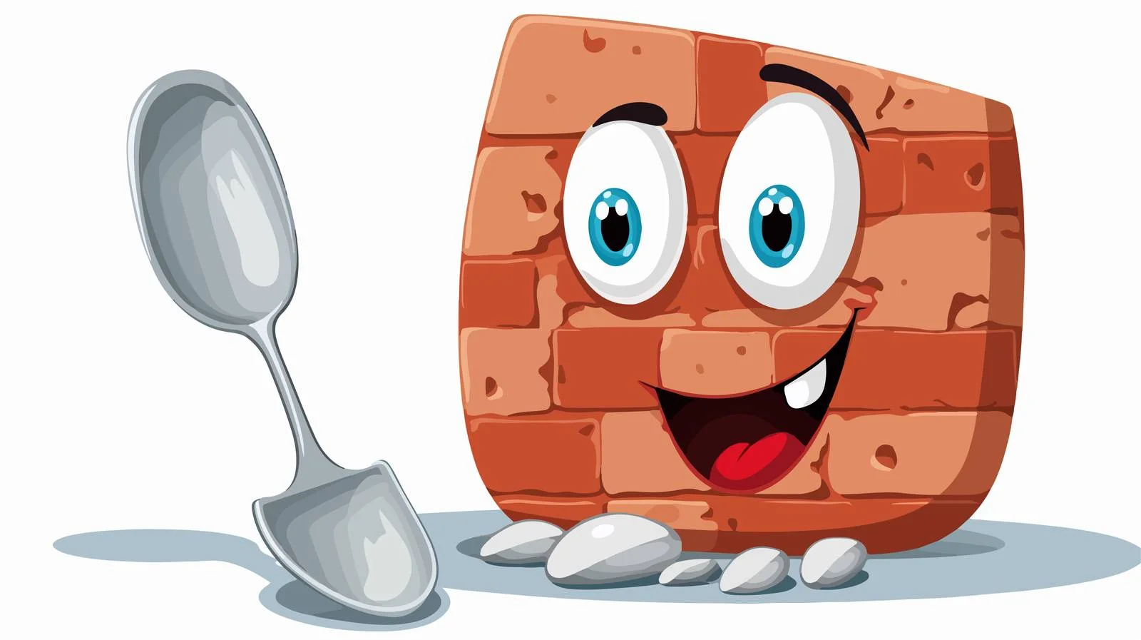 Adorable Cement Spoon with Bricks Background — free download from Dotvec