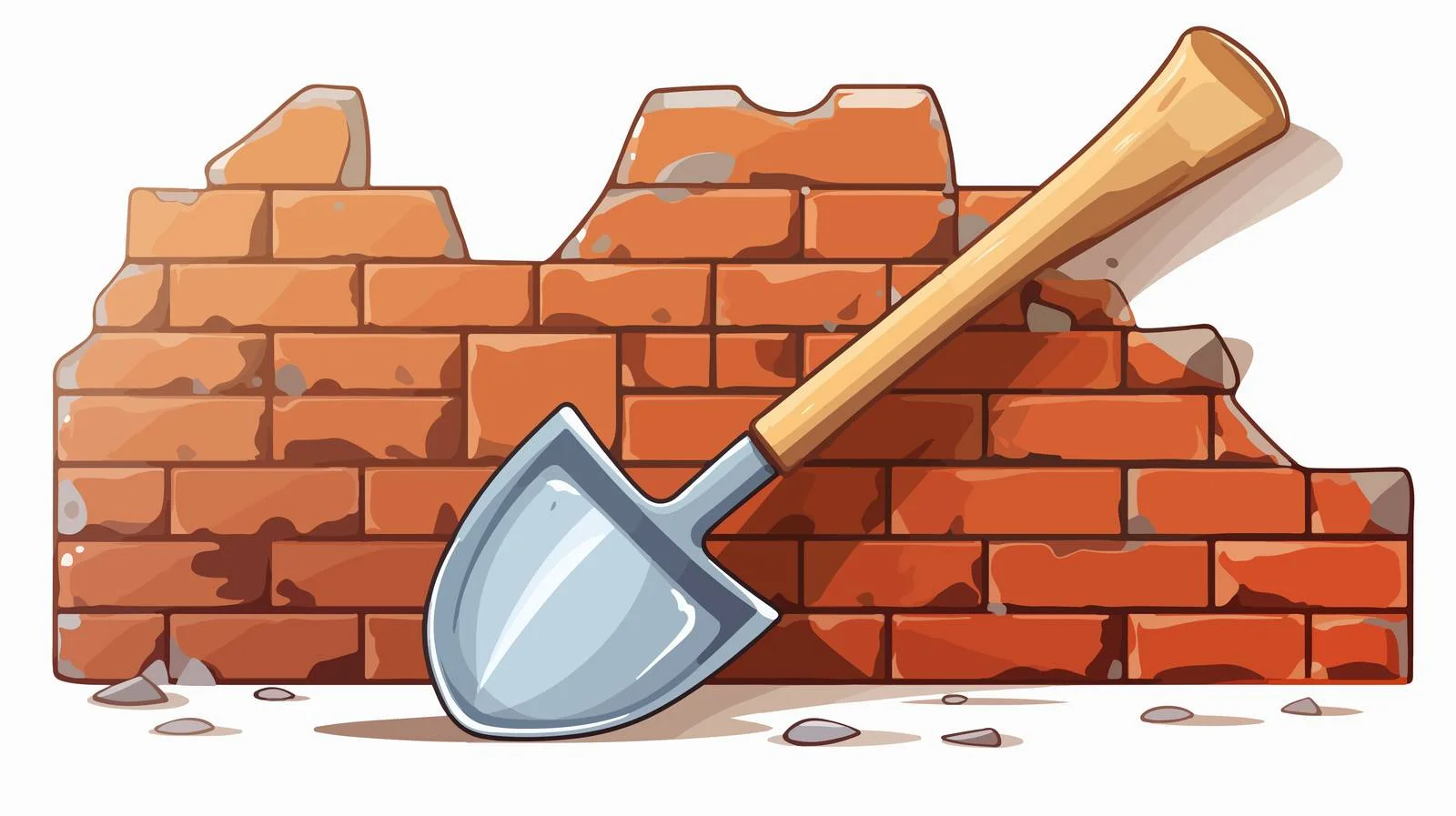 Quirky Cement Spoon with Bricks — free download from Dotvec