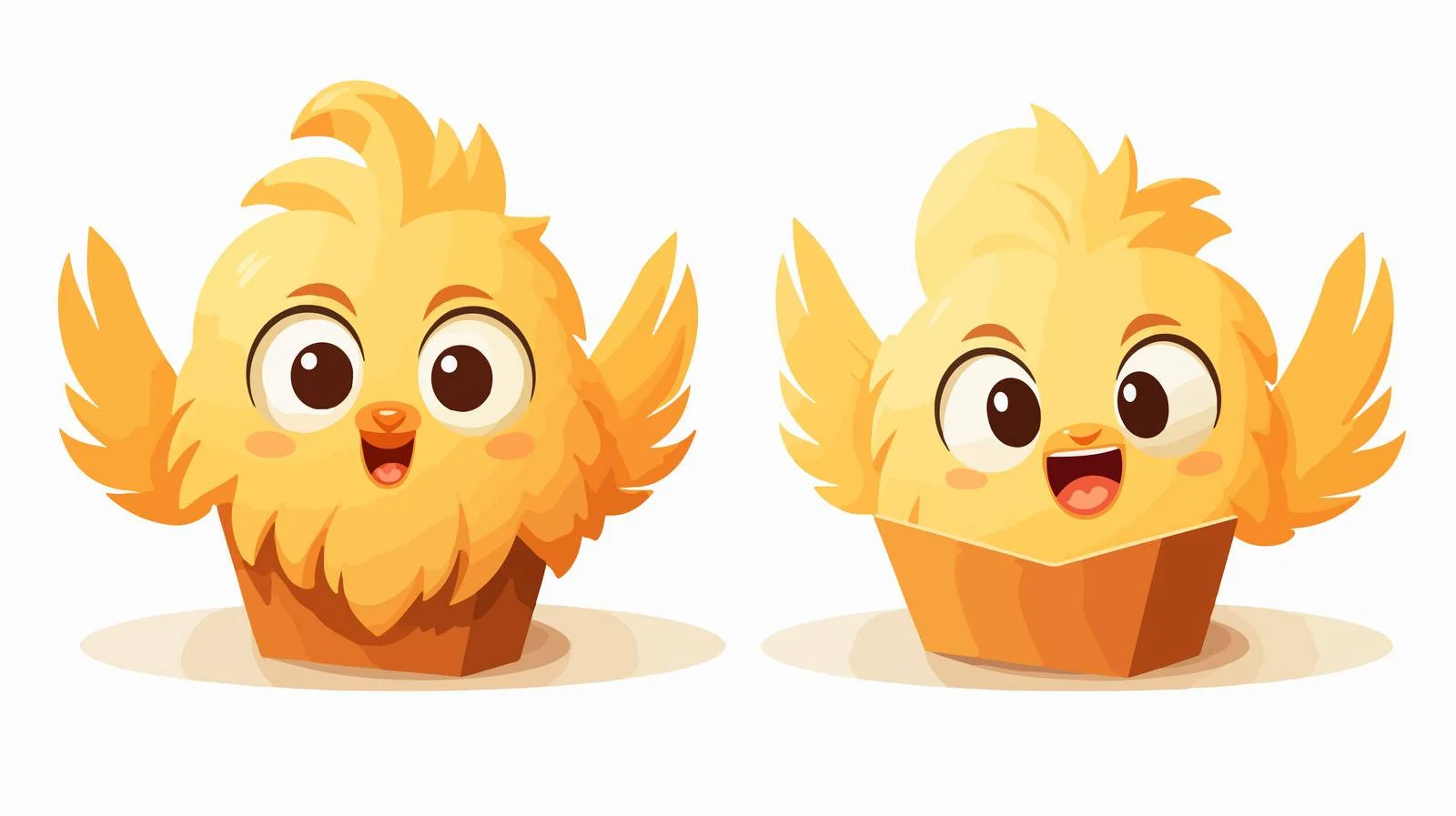 Adorable Chicken Wing in Paper Packaging — free download from Dotvec