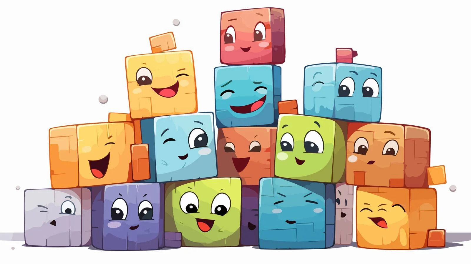 Adorable Colorful Block Tower Illustration — free download from Dotvec