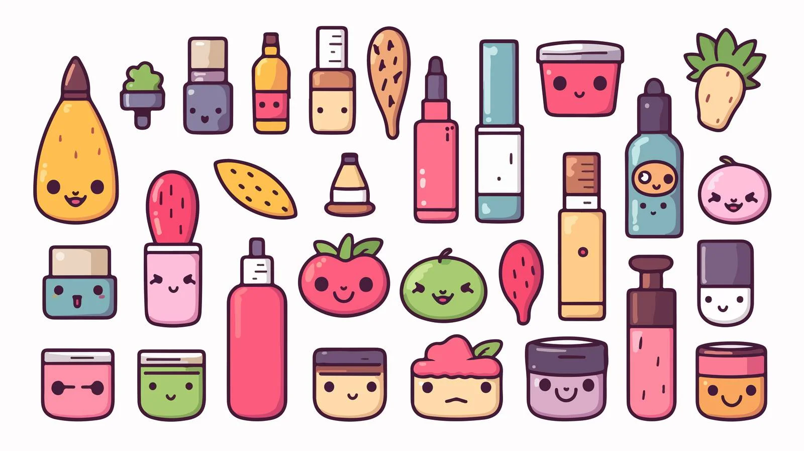 Adorable Cosmetics Kit — free download from Dotvec