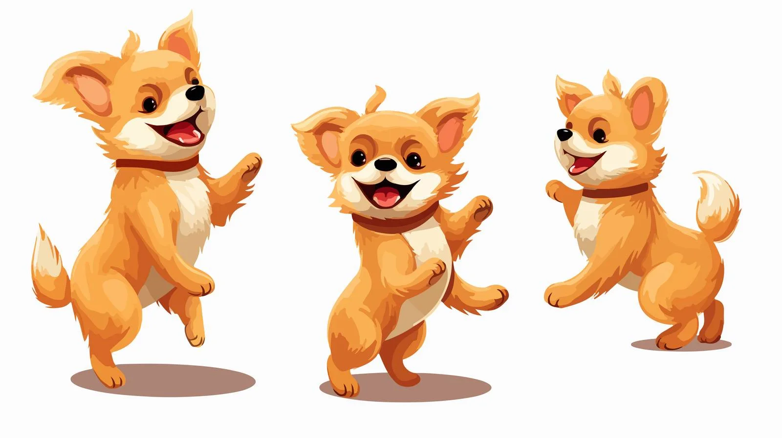 Joyful Dancing Dog Vector Illustration — free download from Dotvec