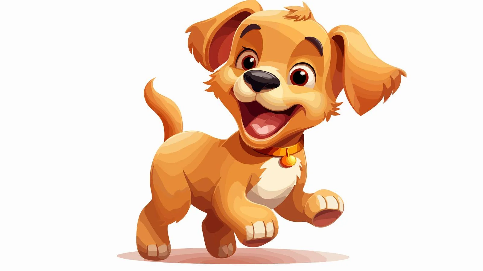 Cheerful Dancing Dog Vector Illustration — free download from Dotvec