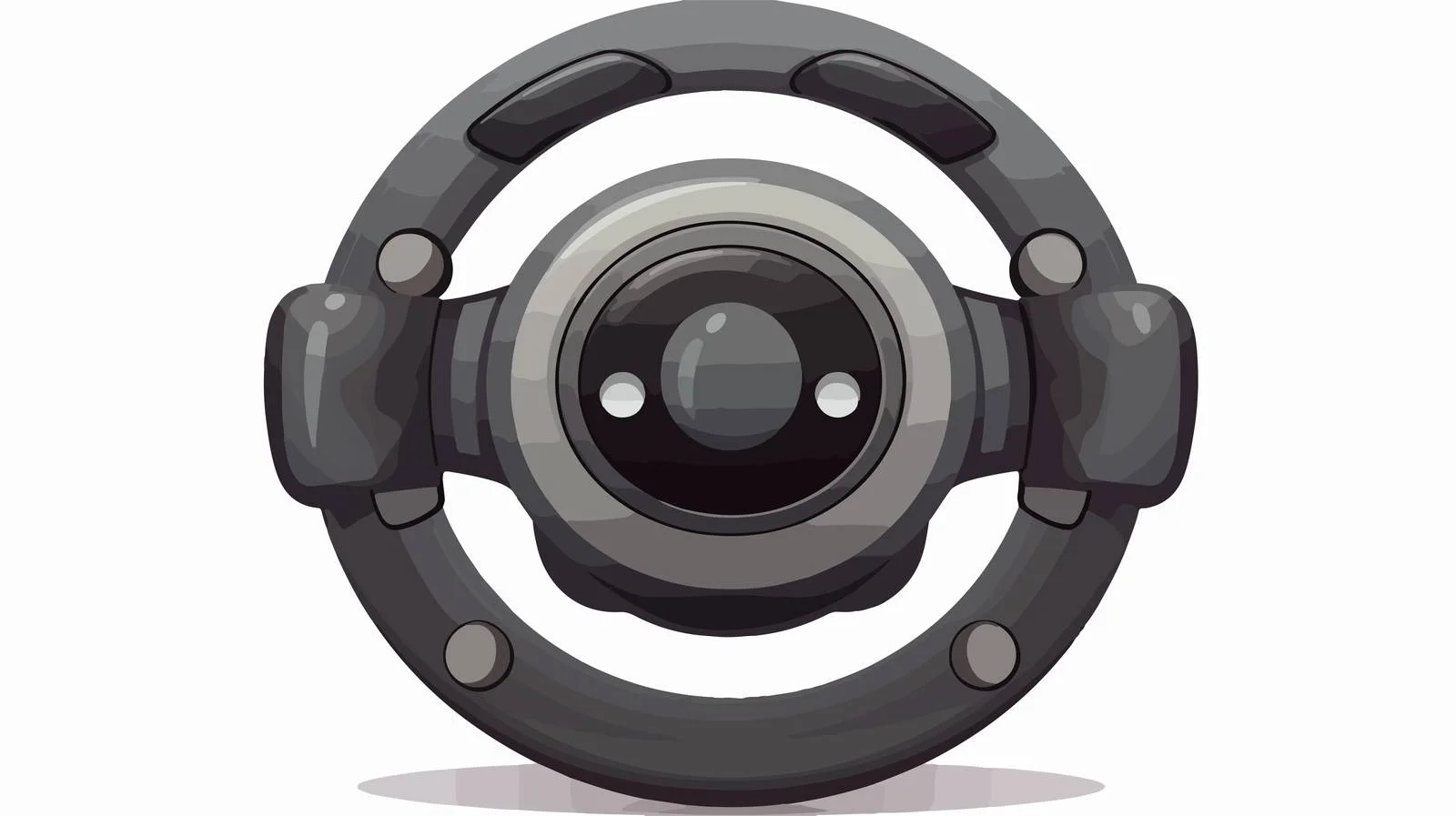 Adorable Steering Wheel Vector Illustration — free download from Dotvec