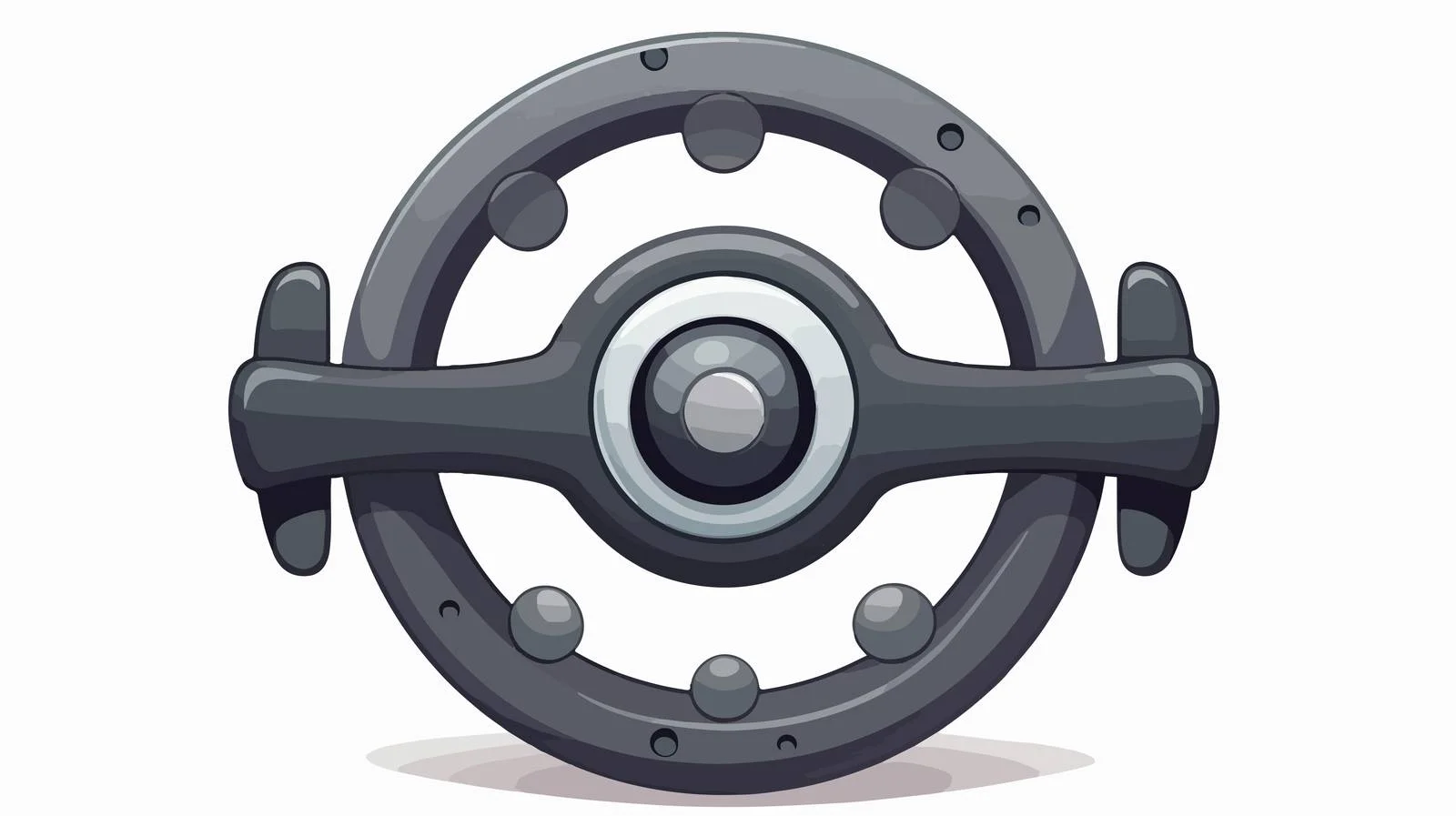 Adorable Steering Wheel Vector Illustration — free download from Dotvec