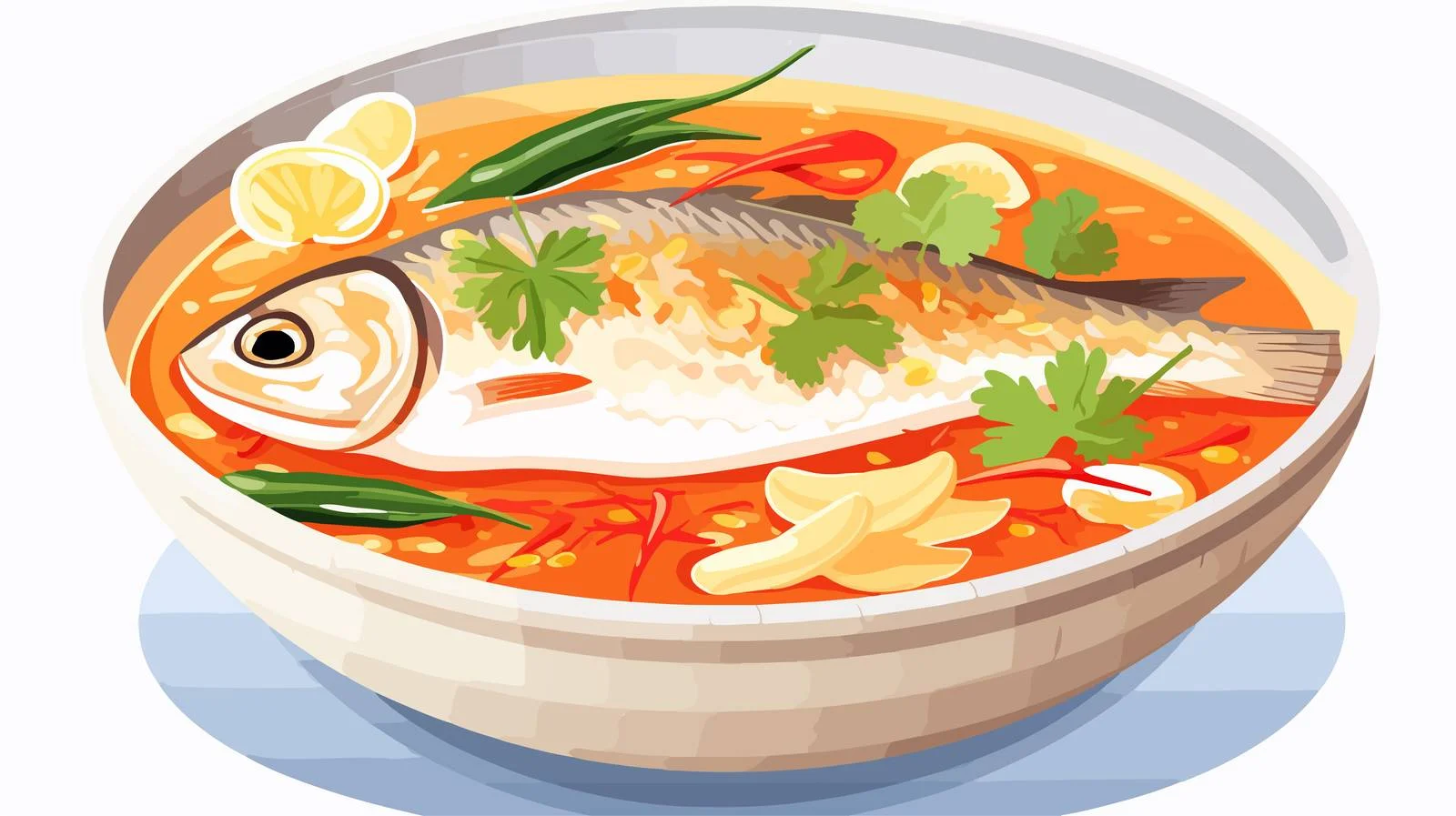 Delightful Tenggiri Asam Pedas Dish — free download from Dotvec