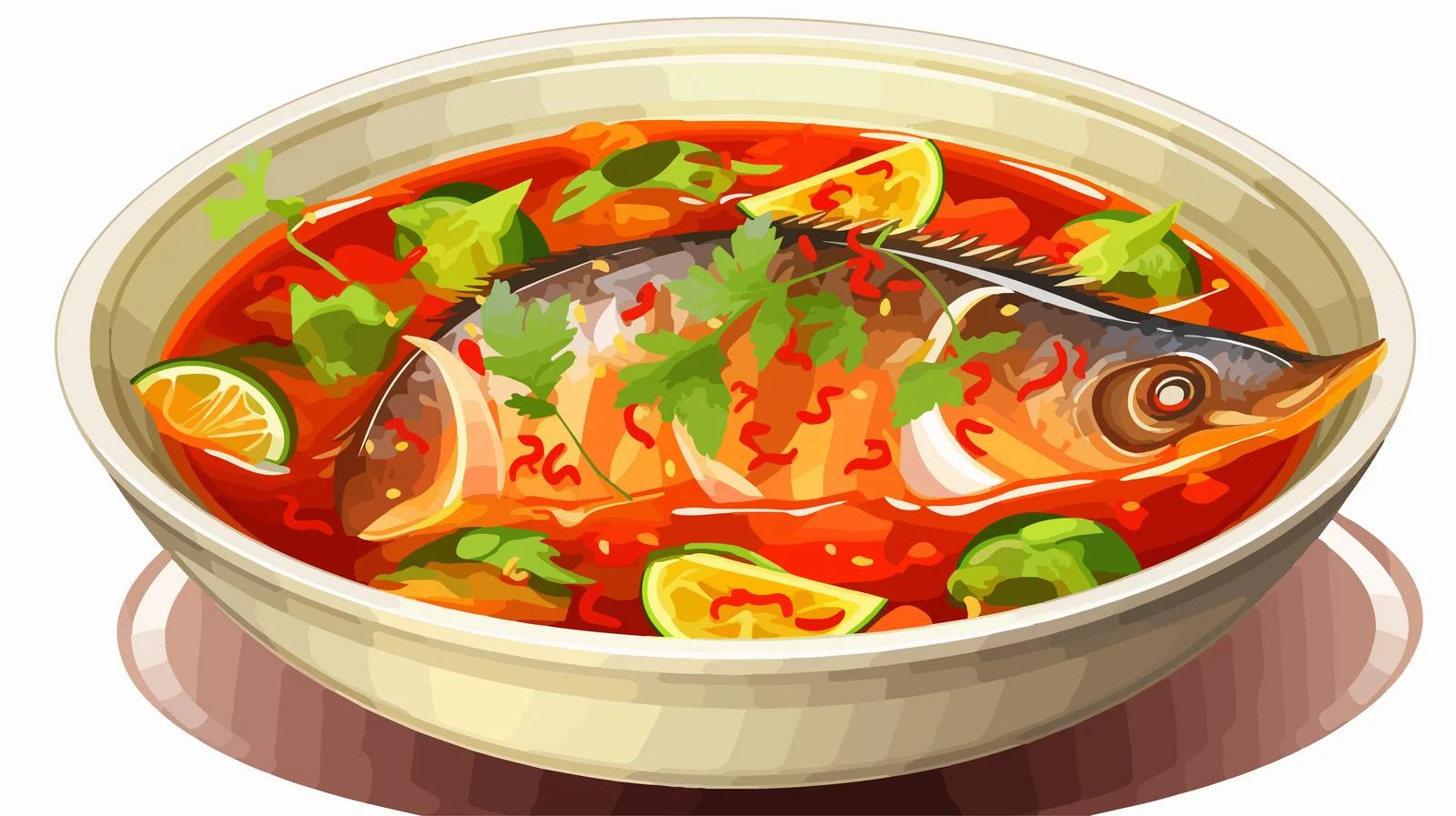 Delicious Tenggiri Asam Pedas Dish — free download from Dotvec