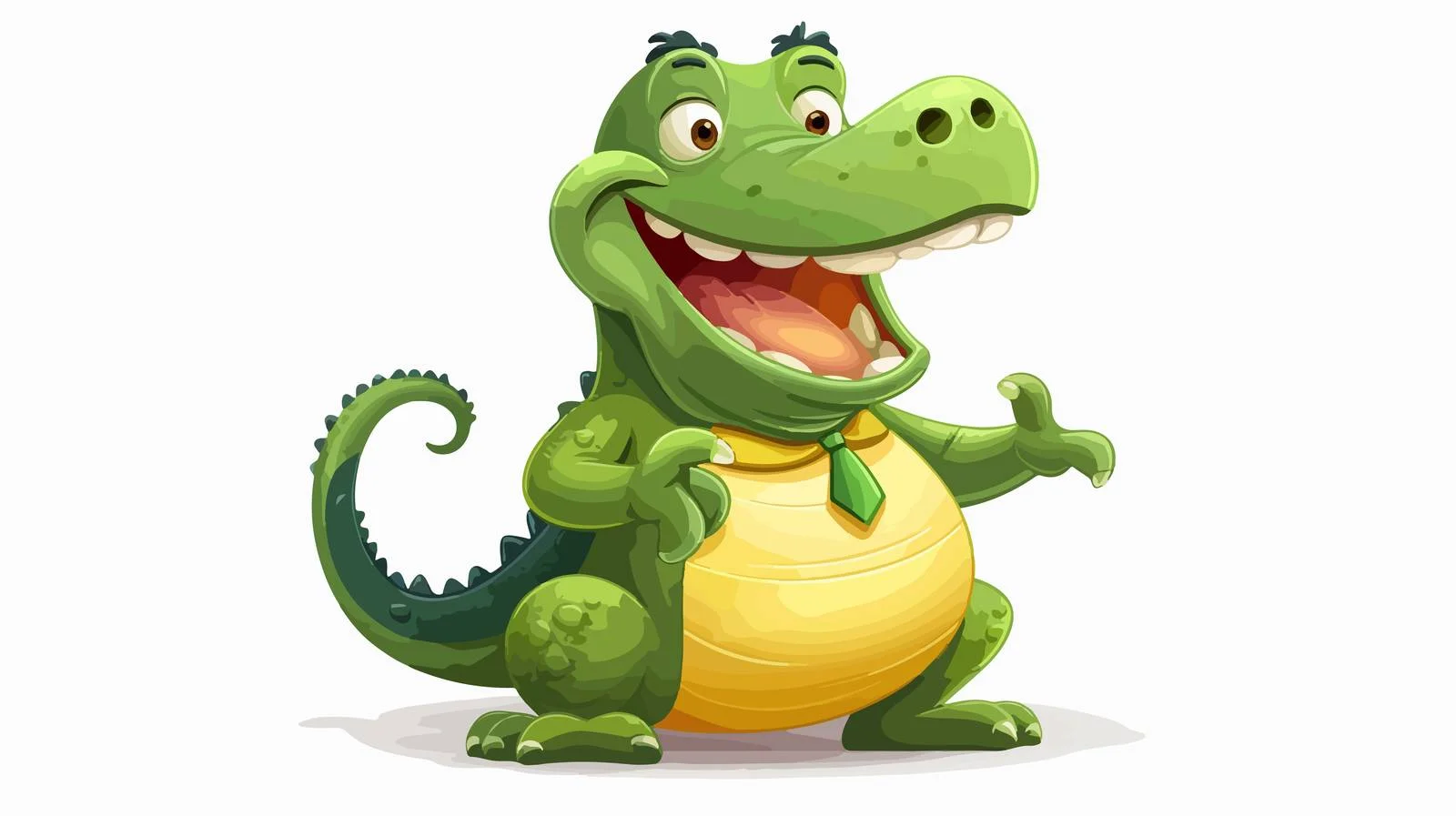Adorable Alligator Dancing Happily — free download from Dotvec